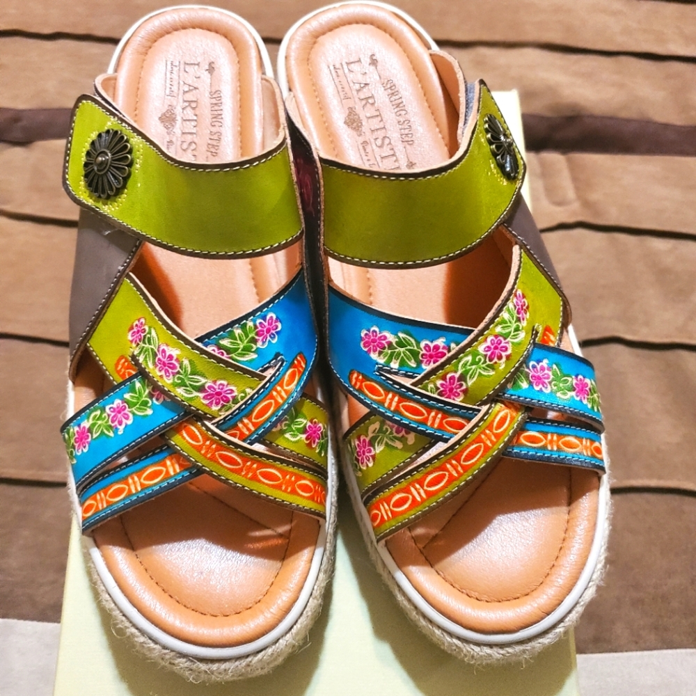 Women Sandal Grn Multi